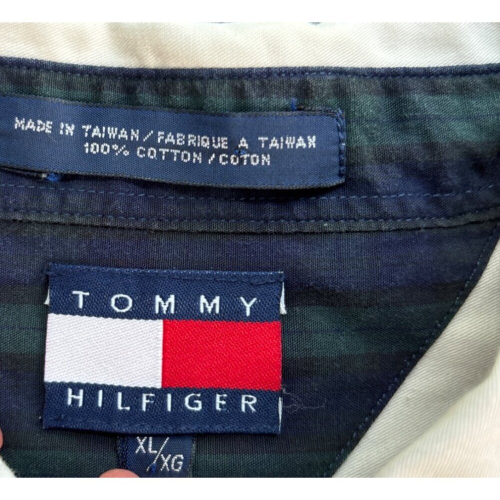 Vintage 90's Men's Tommy Hilfiger Crest Officer Shirt Size XL - Picture 5 of 11